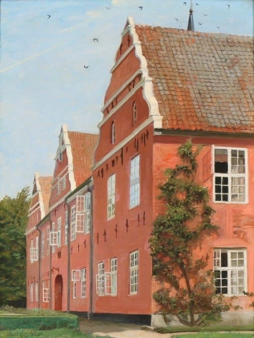 Uitzicht vanaf logistisch landhuis 1932