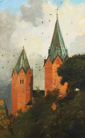 Blick auf die Kirche von Kalundborg