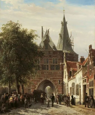 De Cellebroederspoort In Kampen 1863