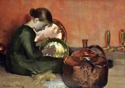 Pentole per lucidare 1887 circa