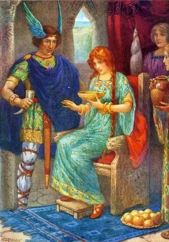 Skyrnir und Gerda aus Frey und Gerda, ca. 1916