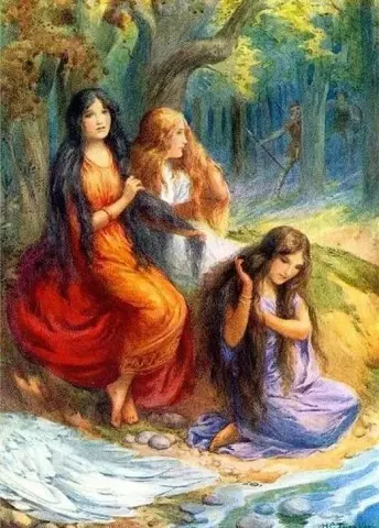 Die Schwanenmädchen ca. 1916