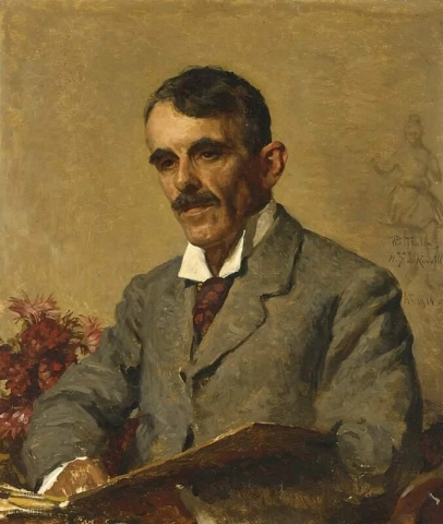 Porträtt av Herman Jan De Rouville De Meux 1914