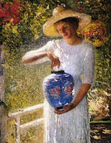 Girl With Lantern 1904