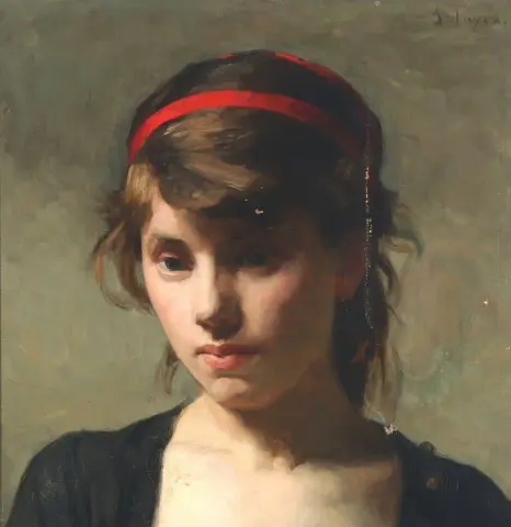 Portrett av en ung kvinne 1877