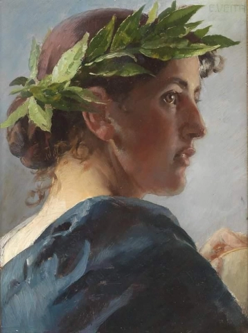 Girl With Laurel Wreath