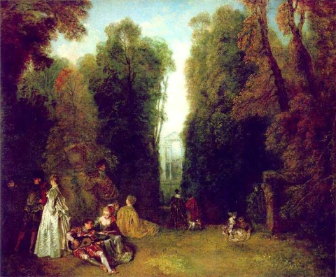 Watteau Jean Antoine La perspectiva