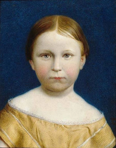 Retrato de la hija del artista 1859