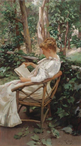 Reading In The Garden