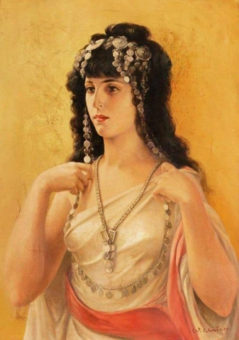 Giovane Donna In Abito Orientale