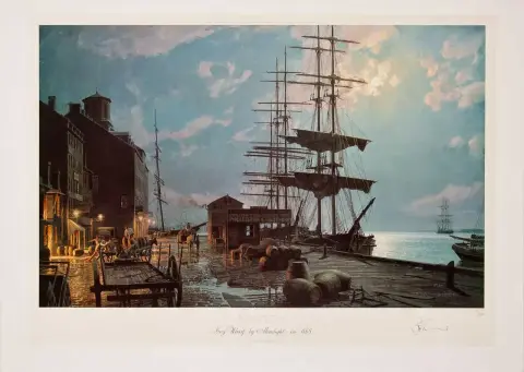 Boston Harbor in the 19th Century