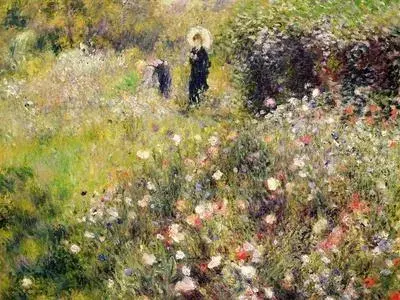 Summer Landscape Aka Woman With A Parasol In A Garden