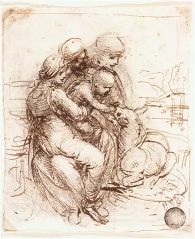 Study of St. Anne, Mary, the Christ Child and the young St. John