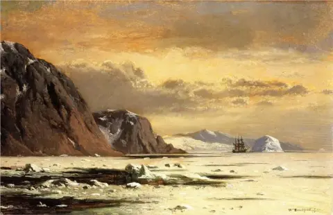 Seascape with Ships and Icebergs