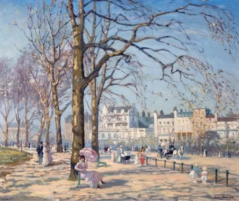 Alice Maud Fanner, Frühling im Hyde Park, ca. 1910