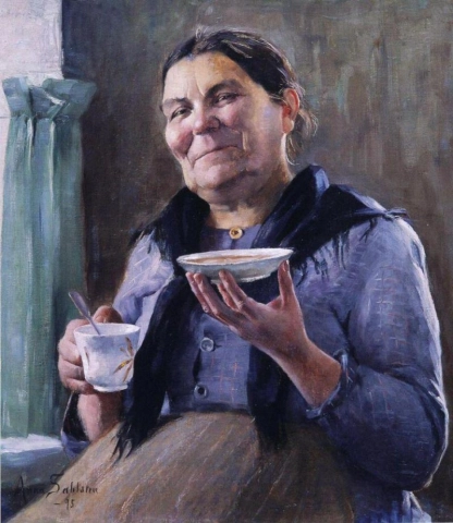 Anna Sahlsten Kahvimummo - Kaffemormor 1895