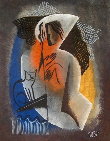 Bela Kadar Woman With Cat