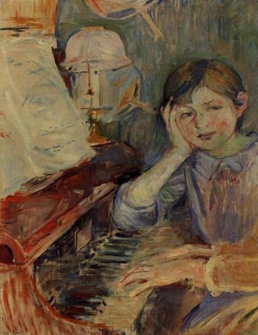 Berthe Morisot Julie kuuntelee 1888