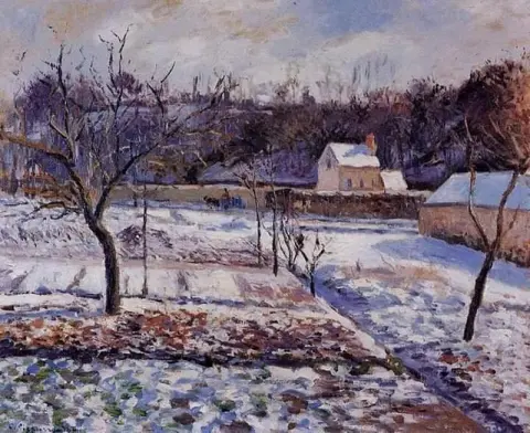 The Hermitage, Pontoise Snow Effect, 1874