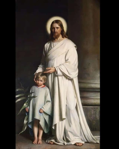 Carl Bloch Cristo benedicente il bambino