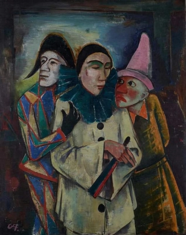 Carl Hofer, Mascherata, 1922