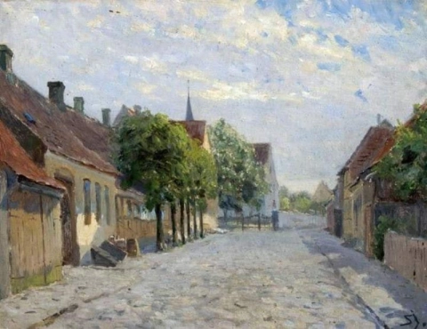 Carl Martin Soya-Jensen Blick auf eine Dorfstraße