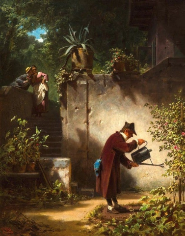 Carl Spitzweg, o amigo das flores