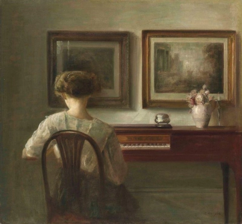 Carl Vilhelm Holse, Jonge vrouw met een ruggengraat - 1900