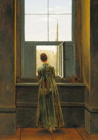 Caspar David Friedrich, Mulher em uma janela, 1822