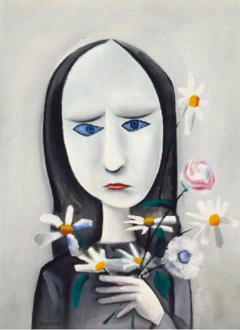 Charles Blackman Ragazza arrabbiata 1958