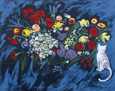 Charles Blackman Femti blomster