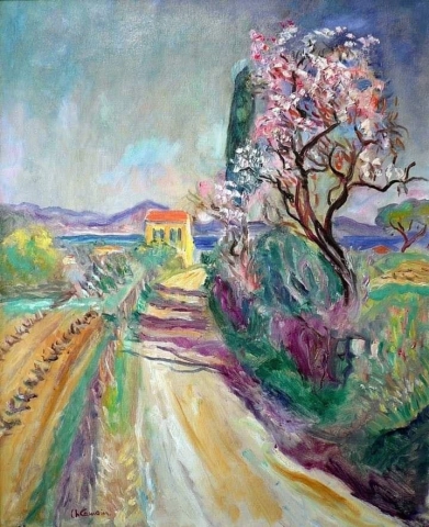 Charles Camoin Veien til pinetblomstret mandel