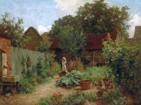 Charles Haigh-Wood, De moestuin, 1883