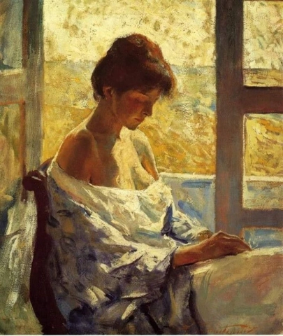 Charles Webster Hawthorne, Am Fenster, 1912