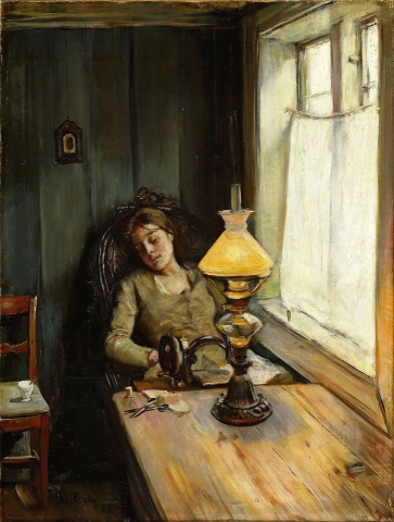 Christian Krohg cansado - 1885