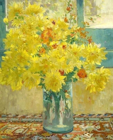 Colin Campbell Cooper Crisântemos Amarelos