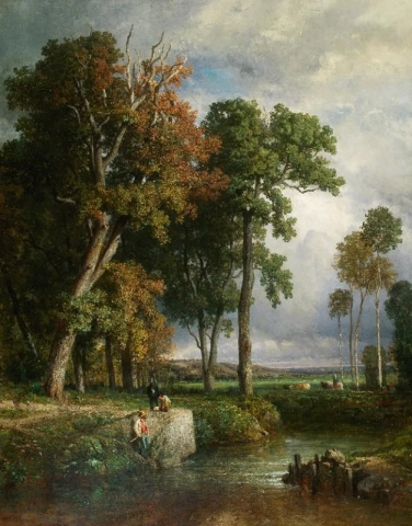 Constant Troyon, The Fishermen, ca.1850