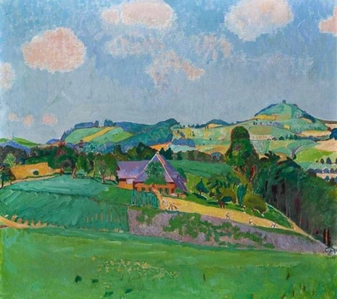 Cuno Amiet, Landscape near Oschwand, 1926