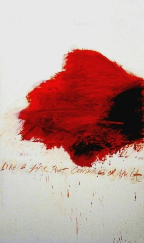 Cy Twombly como um fogo que consome tudo antes dele