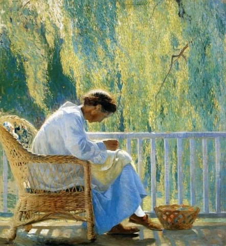 Daniel Garber, Remendando, 1918