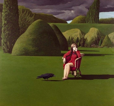 David Inshaw Il corvo – 1971