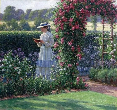 Edmund Blair Leighton, La dolce solitudine, 1919