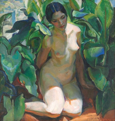 Edouard Vysekal Una figura en las sombras 1927