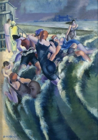 Eduard Hopf Bathers At The Elbe 1925