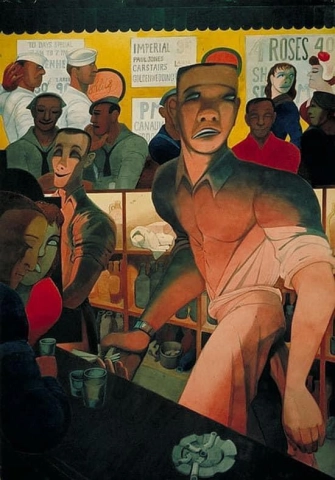 Edward Burra zilveren dollarbaar 1953