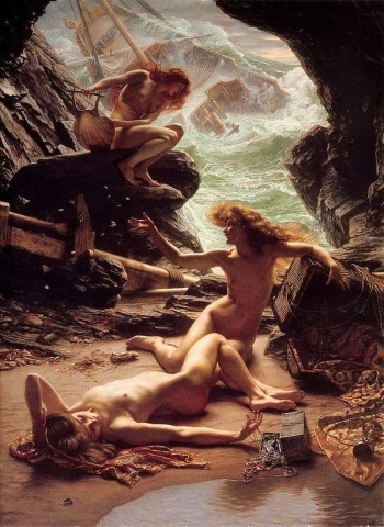 Edward Poynter La cueva de las ninfas de la tormenta