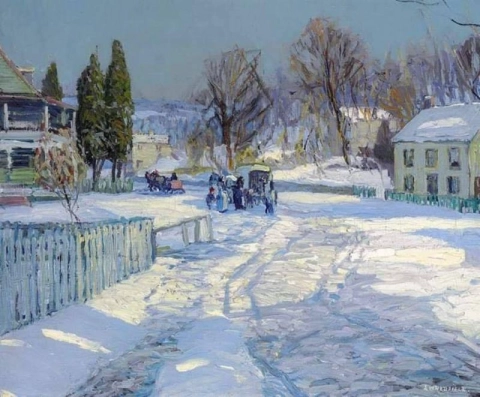 Edward Willis Redfield Il negozio del villaggio