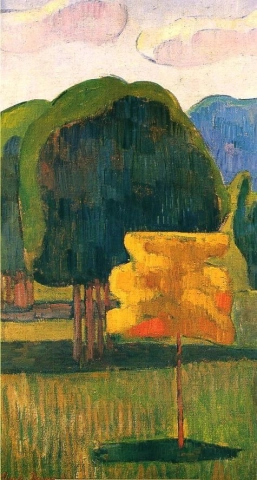 Emile Bernard Yellow Tree 1888