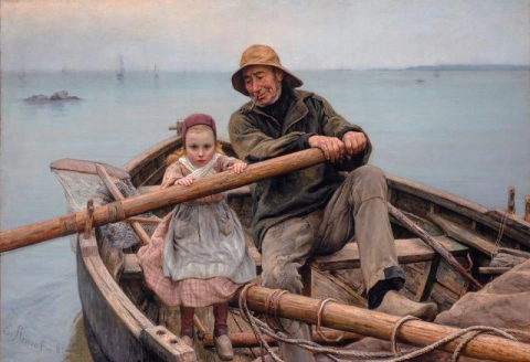 Emile Renouf Un Coup De Main - 도움의 손길 - 1881