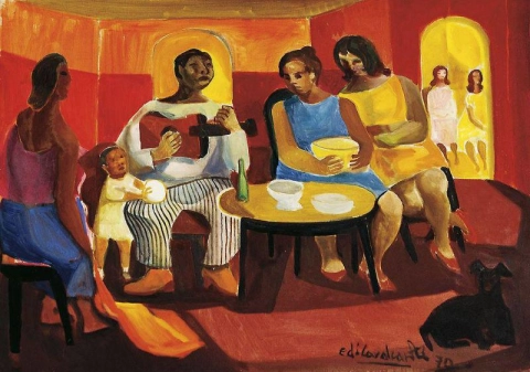 Emiliano Di Cavalcanti Sunday At The Brothel 1970